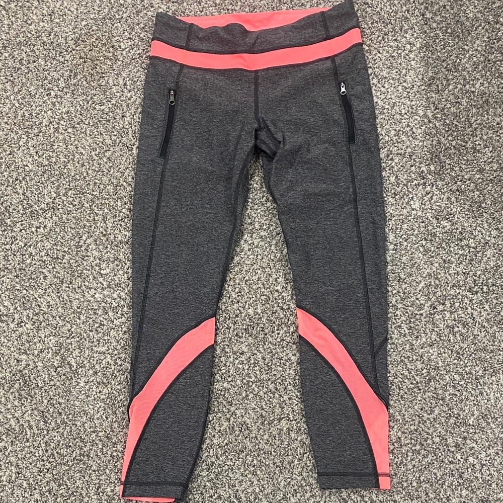 Lululemon Gray and Pink Leggings
